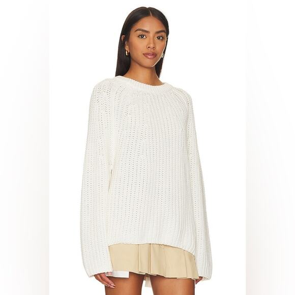 Free People Take Me Home Sweater in Ivory | LIKE NEW - Picture 3 of 6